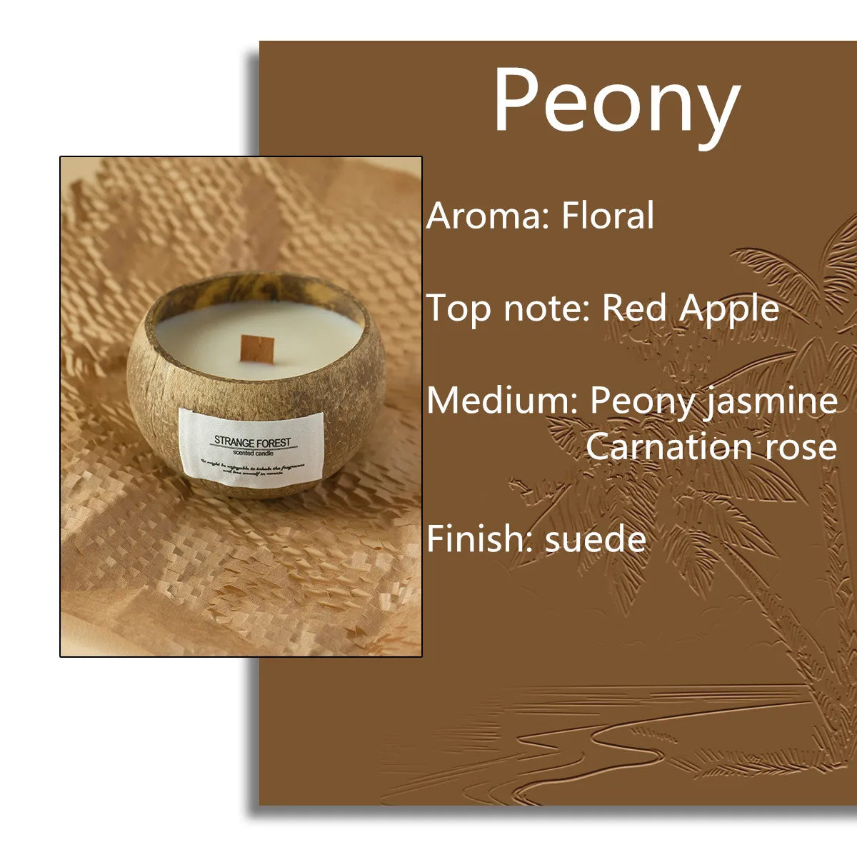 Handmade coconut shell scented candles natural soy wax scented candles, festival gifts home decoration fragrances a gift for her