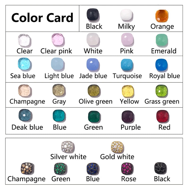 10.6mm Classic Jewelry Candy Style Necklace Colorful Crystal Pendant Necklace with Hot Trendy Design