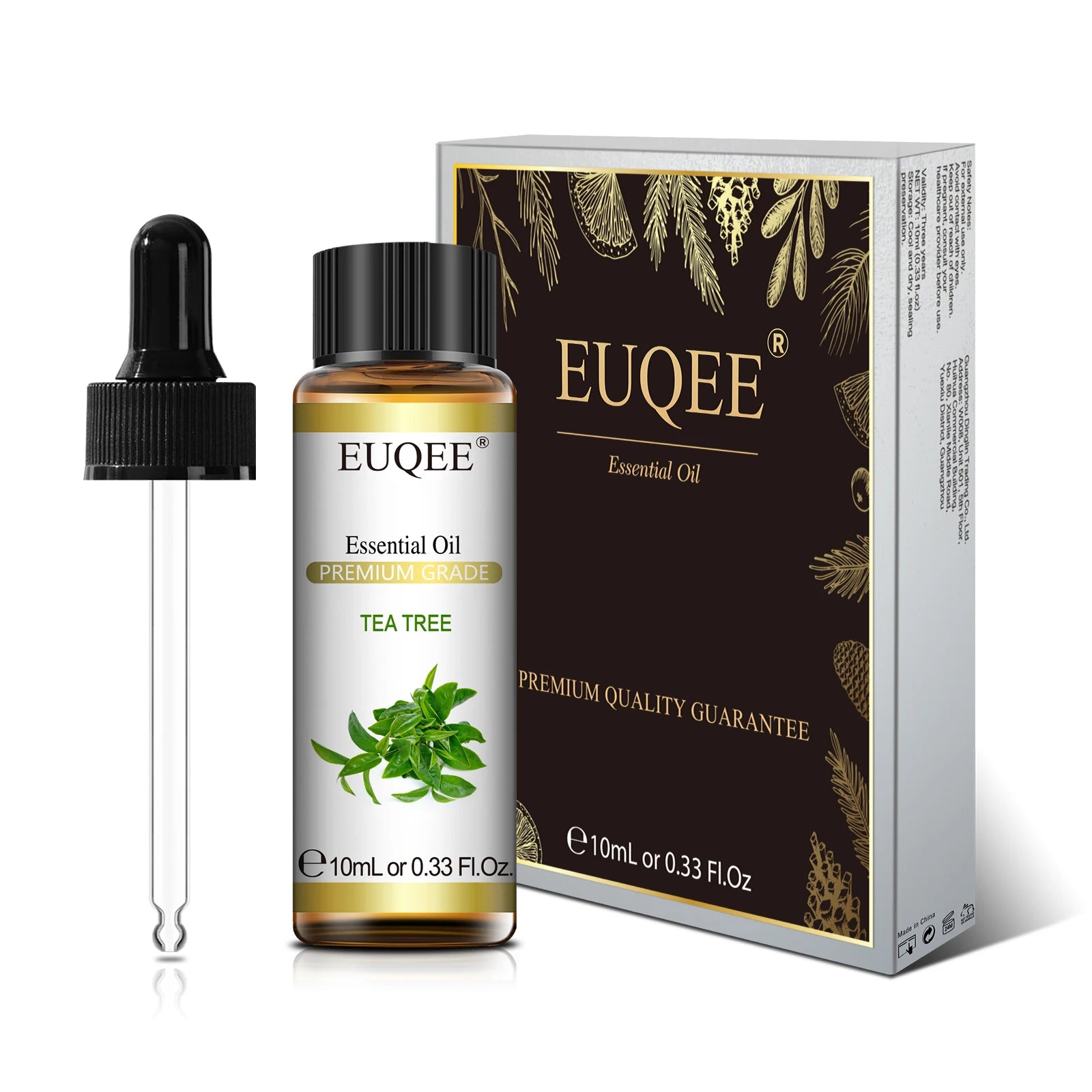 EUQEE 10ML Natural Essential Oils Eucalyptus Spearmint Vanilla Lavender Lemon Oregano Oil For Humidifier DIY Soap,Candle Making