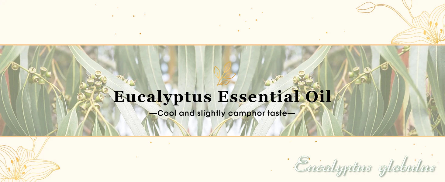 EUQEE 10ML Natural Essential Oils Eucalyptus Spearmint Vanilla Lavender Lemon Oregano Oil For Humidifier DIY Soap,Candle Making