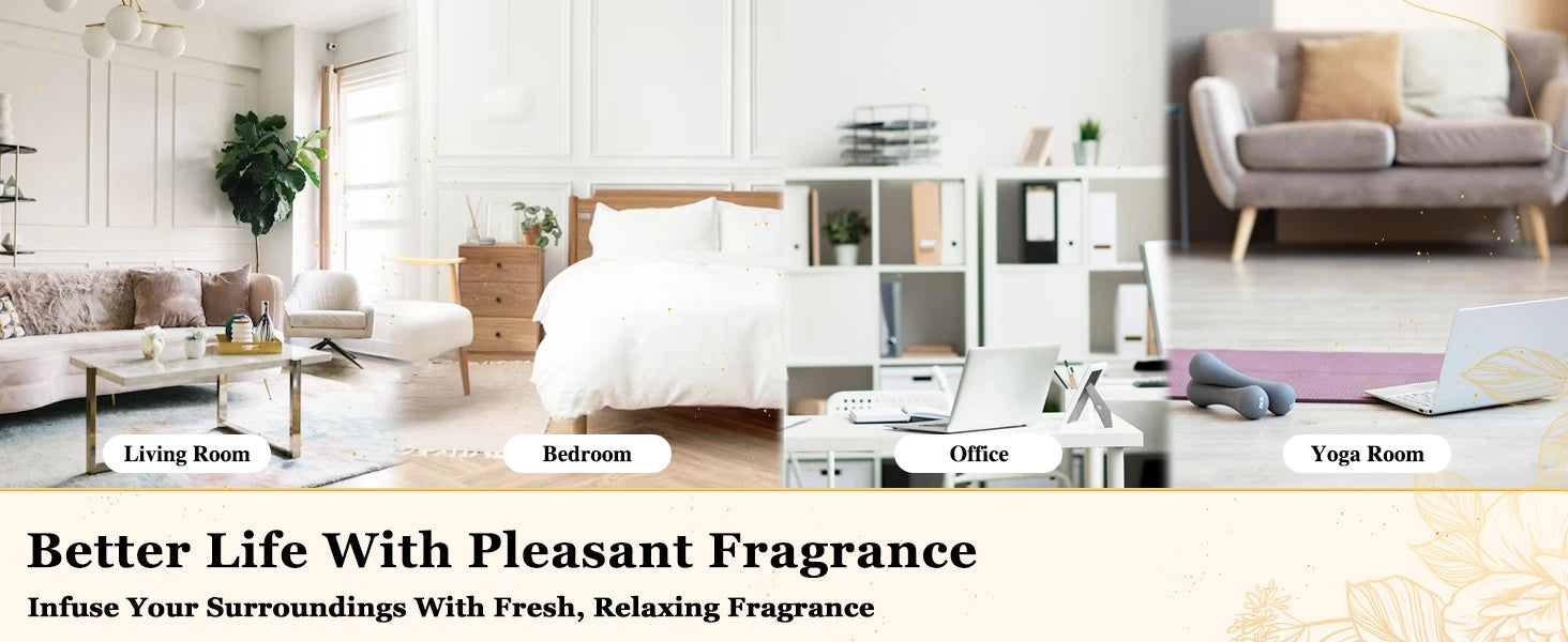 EUQEE 10ML Natural Essential Oils Eucalyptus Spearmint Vanilla Lavender Lemon Oregano Oil For Humidifier DIY Soap,Candle Making