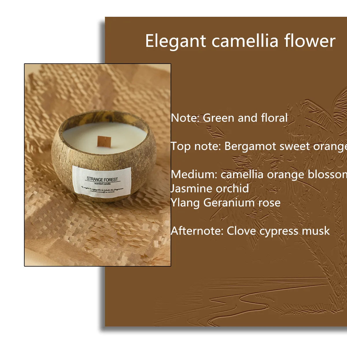 Handmade coconut shell scented candles natural soy wax scented candles, festival gifts home decoration fragrances a gift for her