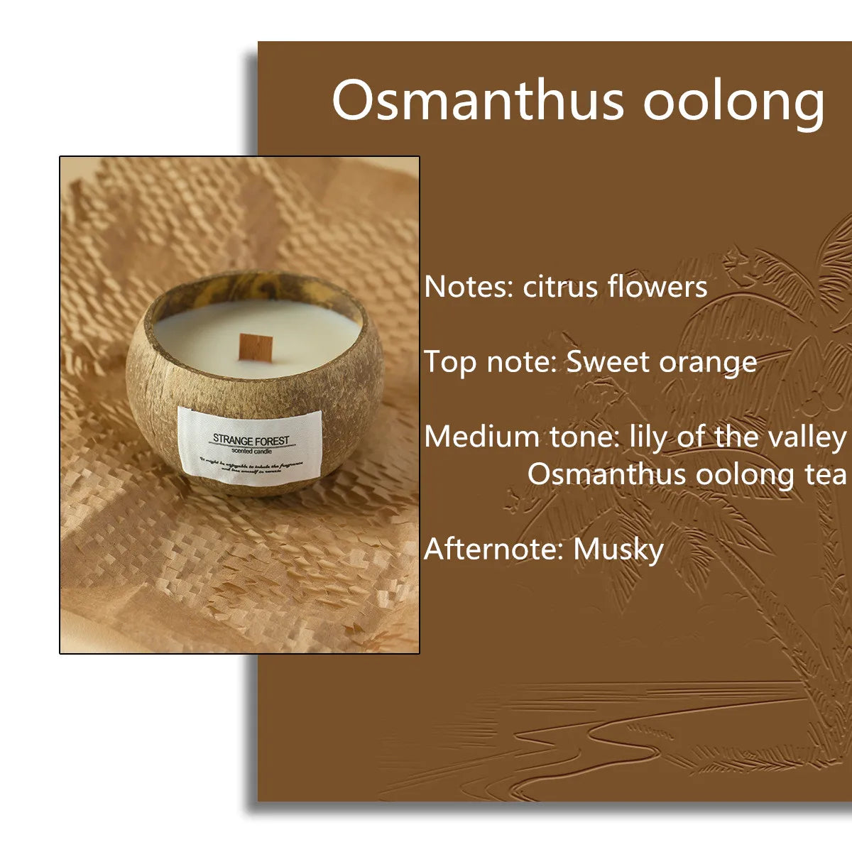 Handmade coconut shell scented candles natural soy wax scented candles, festival gifts home decoration fragrances a gift for her